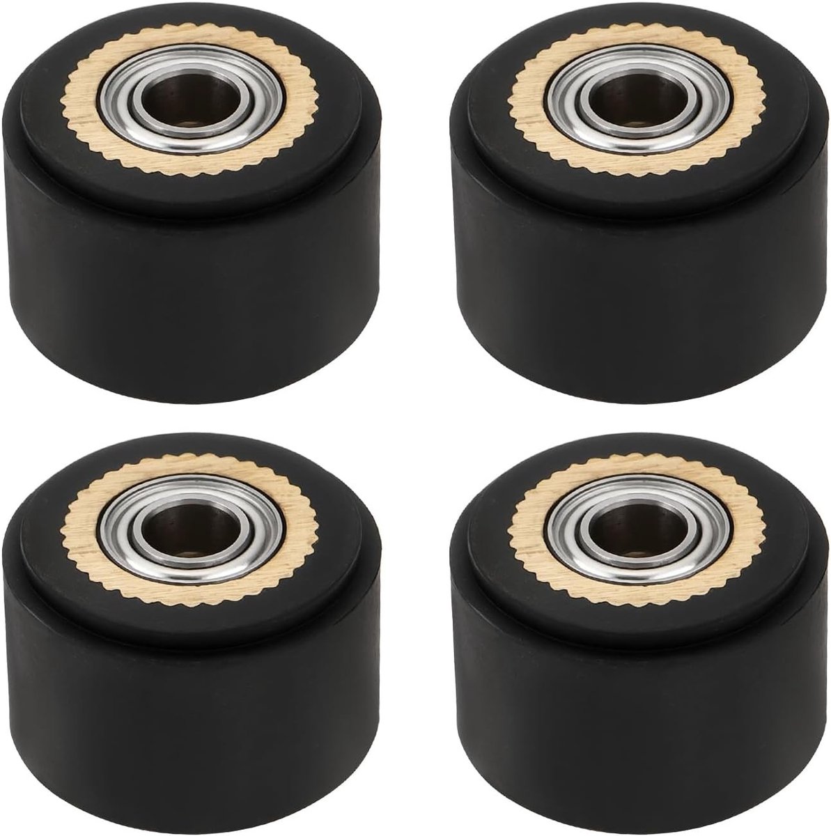 4-delige set Squeeze Roller Wheel Lager Messing Papier Perswiel voor Snijmachine 4x11x16mm Geschikt voor Roland en GCC