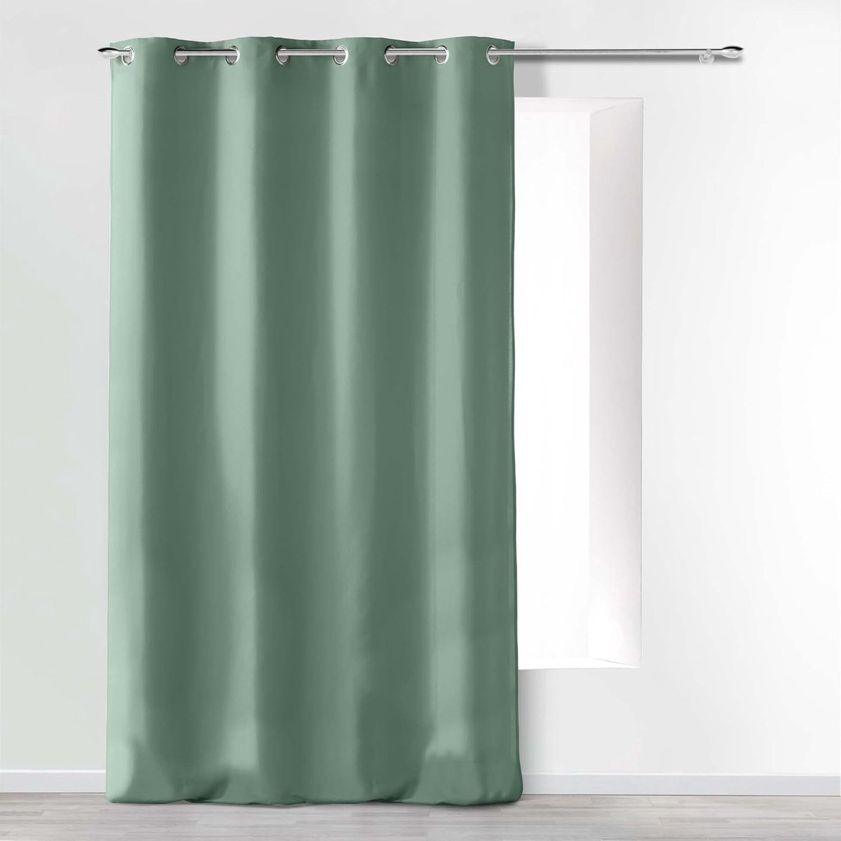 douceur d'intérieur, Gordijn met ogen, 140 x 260 cm, salie, microvezel, effen