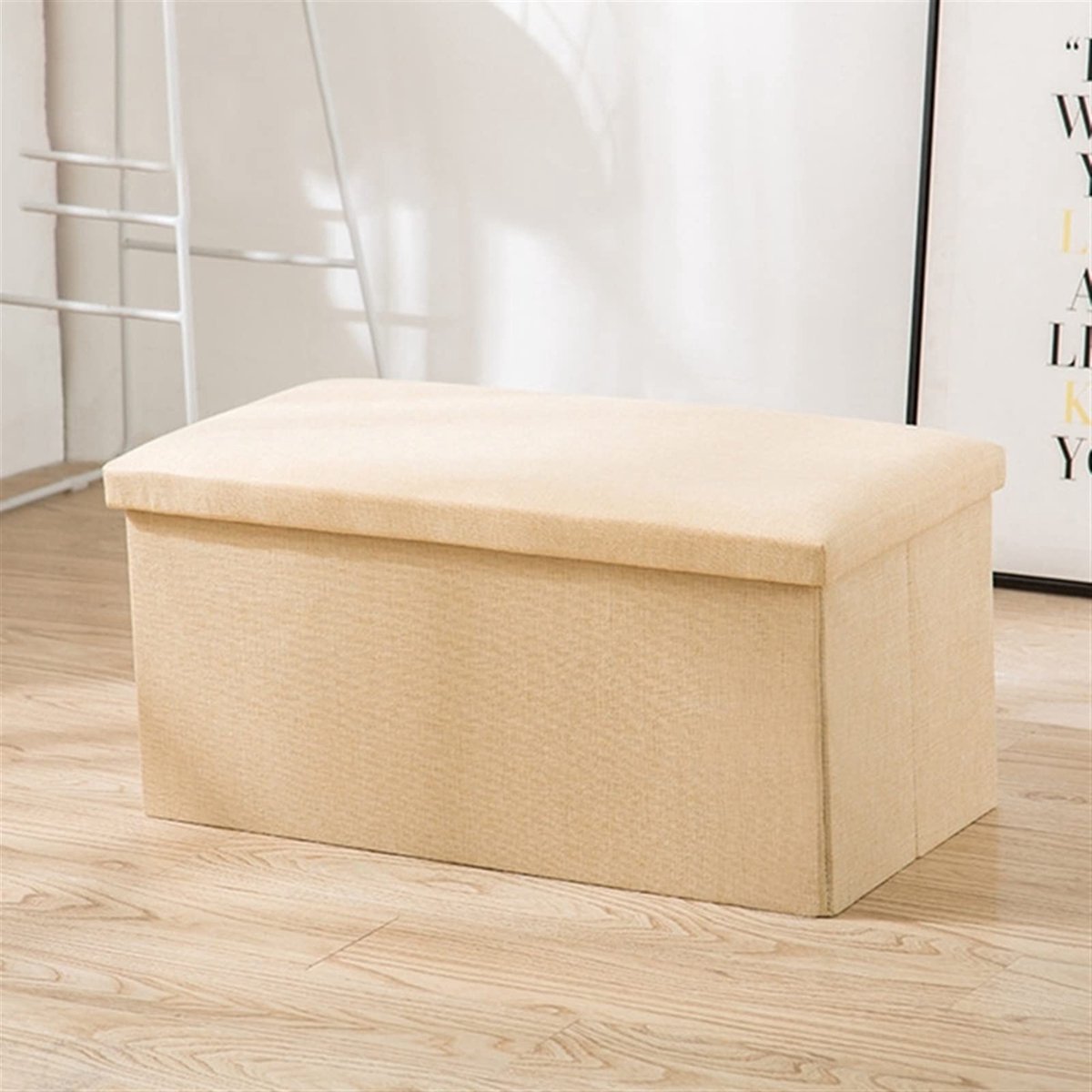 Opslag Kruk Vouwen Schoen Bench Voetenbank Deksel Opbergdoos Kruk Katoen Linnen Ondergoed Box Home Organizer Schoen veranderende ontlasting (Color : C, Size : 40x25x25cm)