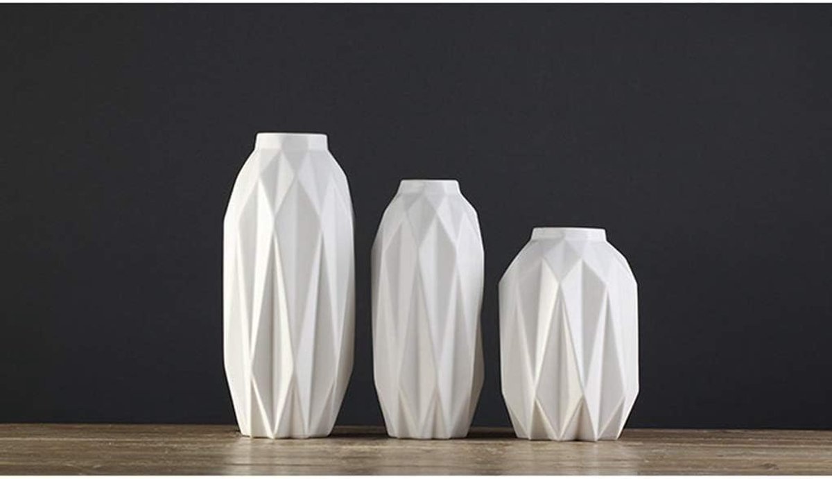 Vazen Decoratieve Eenvoudige Ceramic Living Room Study Flower Insert Crafts Large Medium en een klein restaurant Bloem bloem vaas (Color : 30 * 8.5cm)