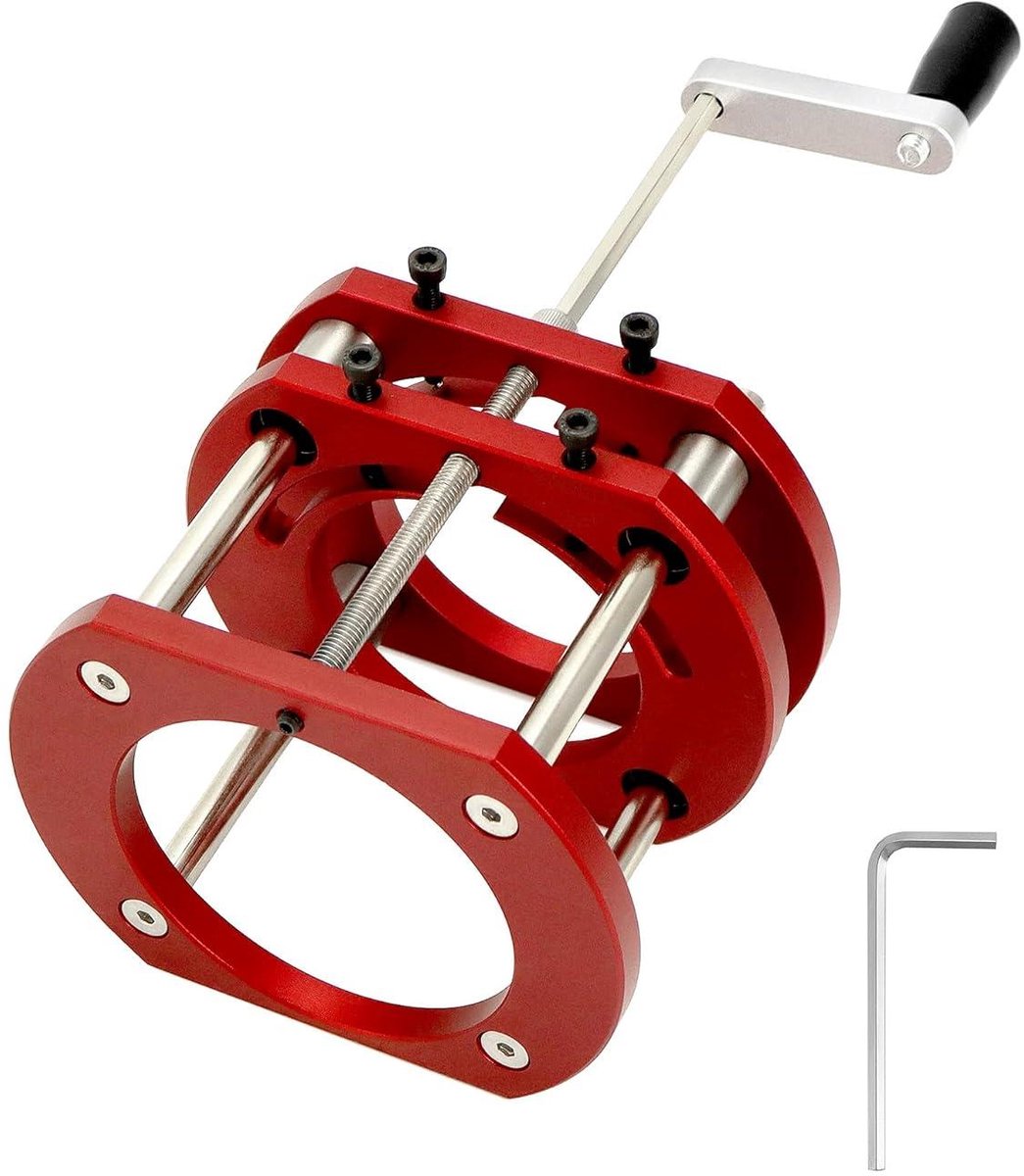 Router Lift Base - Freeslift Houtbewerking Lift - Precisie Houtbewerking - Handmatig Hefsysteem - 51 mm Slag - Zilver
