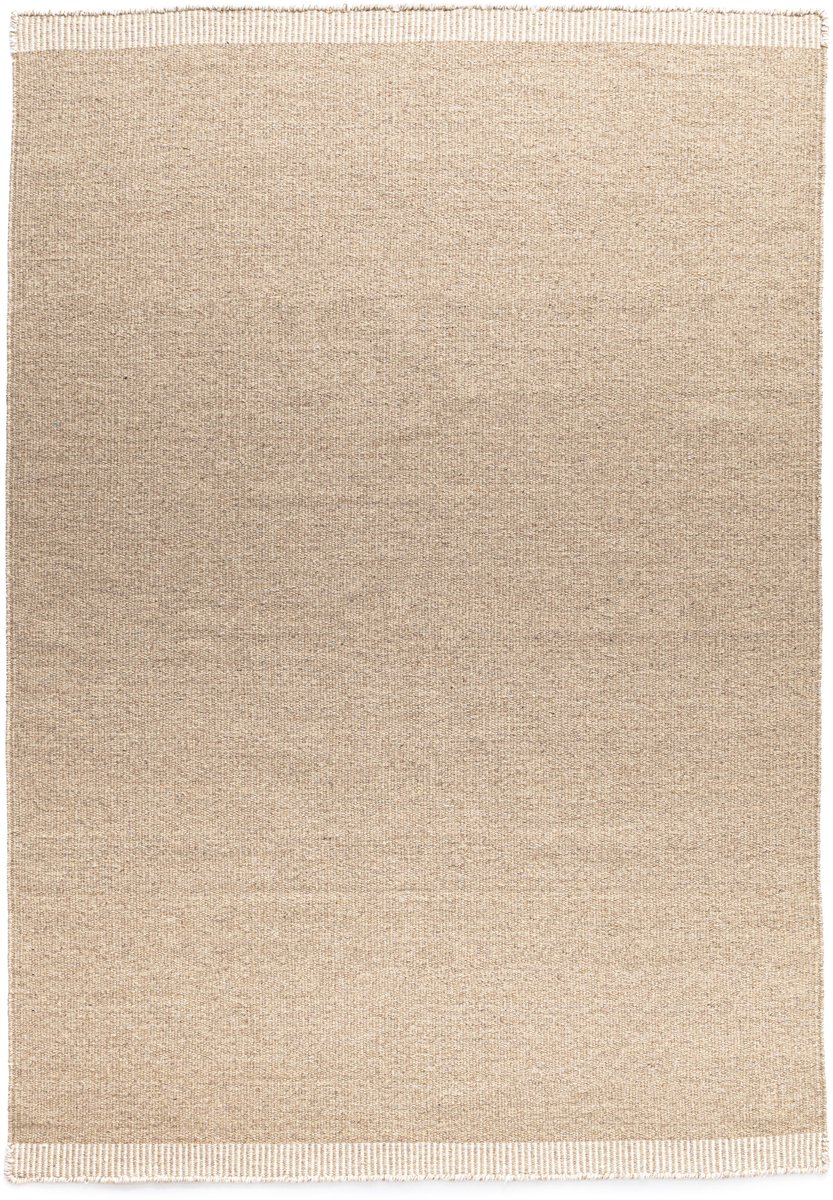 Wollen vloerkleed - Grund beige 160x230