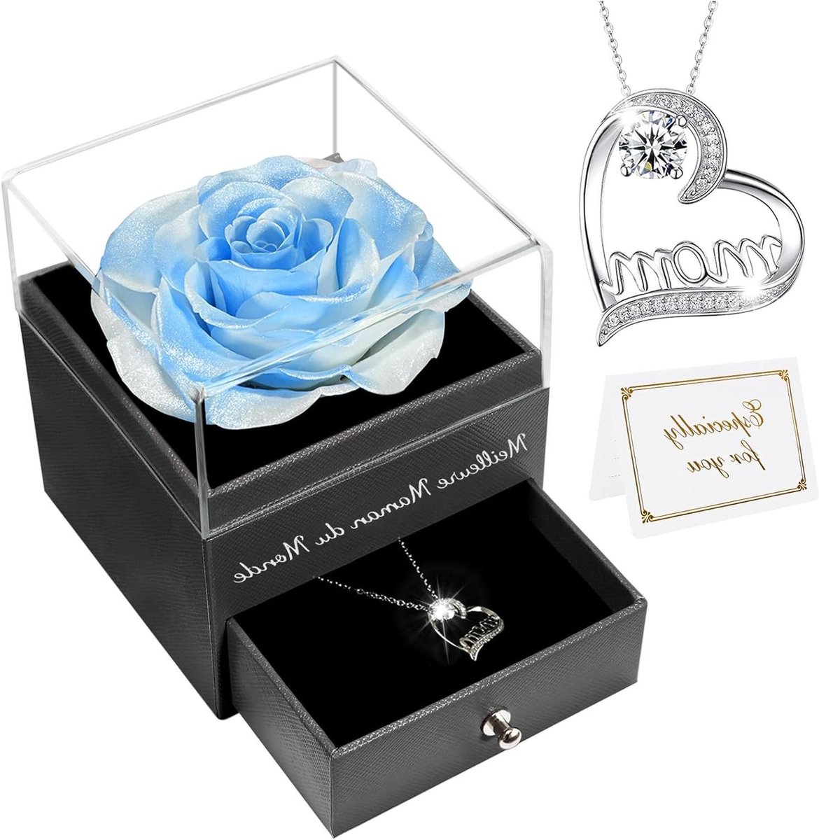 Geconserveerde Roos - Eeuwige Bloem - Cadeau Geven - Handgemaakt - 6 x 8 x 6 cm - Roze