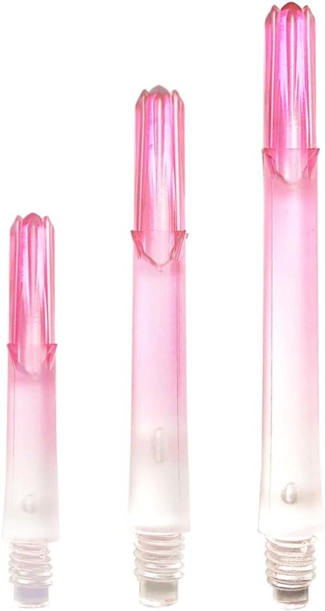 Dartshafts - Dart Accessoires - Precisie Darten - Geïntegreerde Flightbeschermers - 33 cm - Transparant Roze