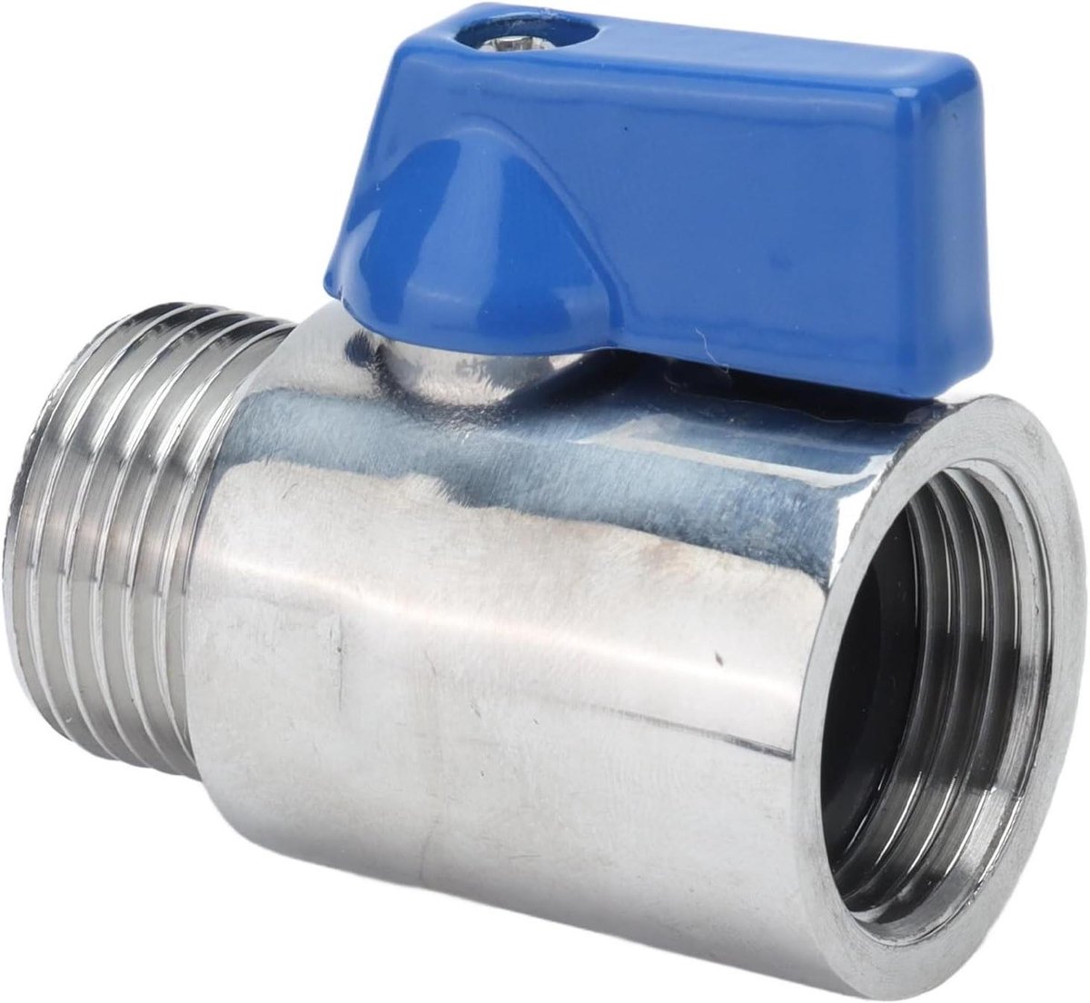 Kogelkraan - Afsluitkraan - Waterleiding Sturen - Roestvrij Staal - 5/8 Inch - Zilver