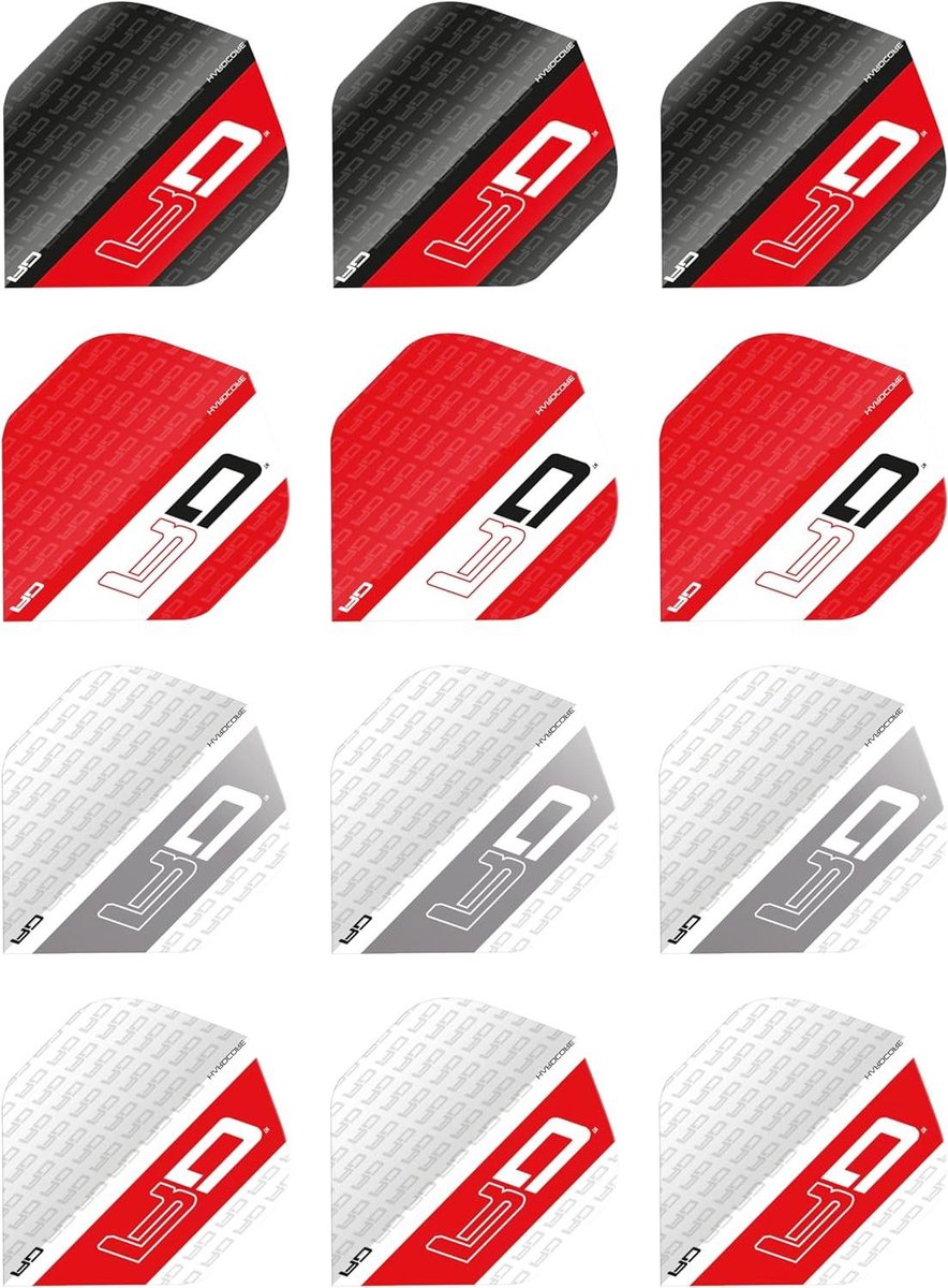 Dart Flights - Pijltjes Vleugels - Darts Spelen - Extra Dikke Kwaliteit - 100 Micron - Rood