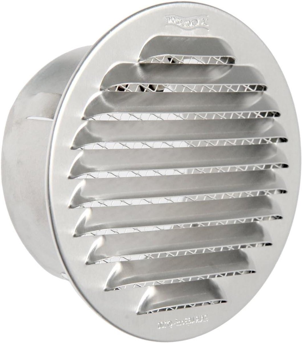 Ventilatie Grille - Ronde Inbouwspot - Luchtstroom Reguleren - Met Antisettennet - 92 mm Diameter - Koper