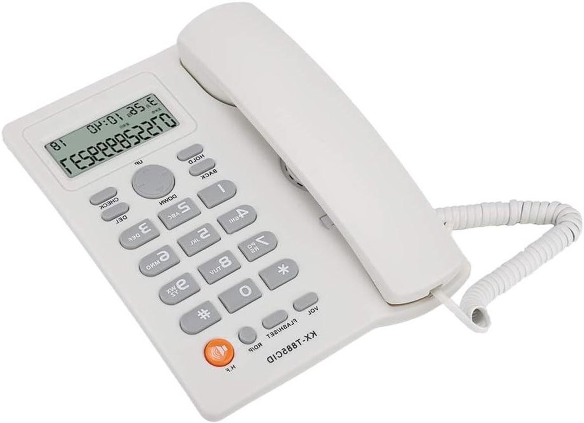 Vaste Telefoon - Vast Bellen - Thuis Kantoor - Ruisonderdrukking - 1x1x1 cm - Wit