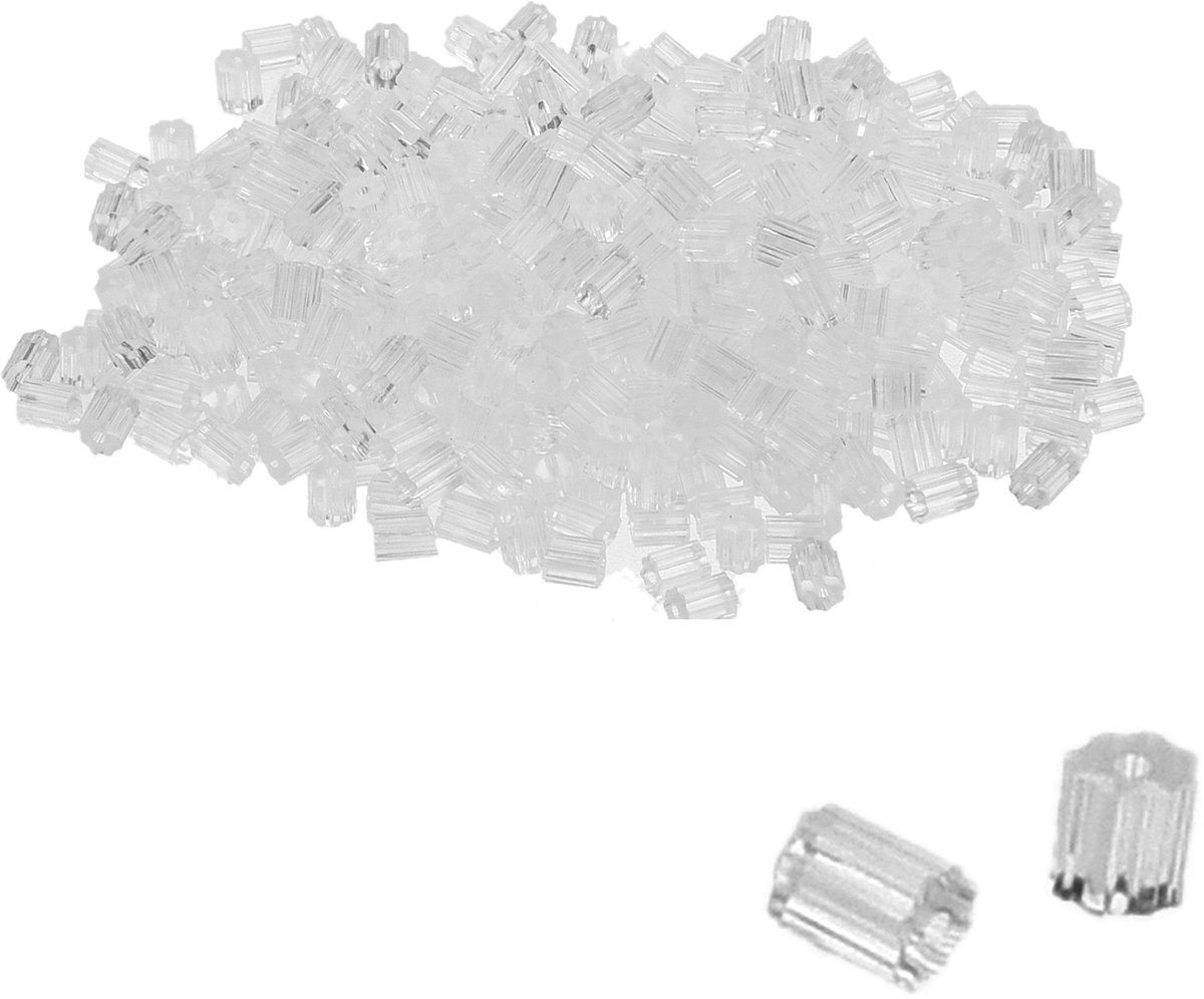 Oorbel Stop - 500 stks (2,5 mm x 3 mm) - Doorzichtige plastic stop vervanging - voor vissen haak oorbellen en DIY oorbellen