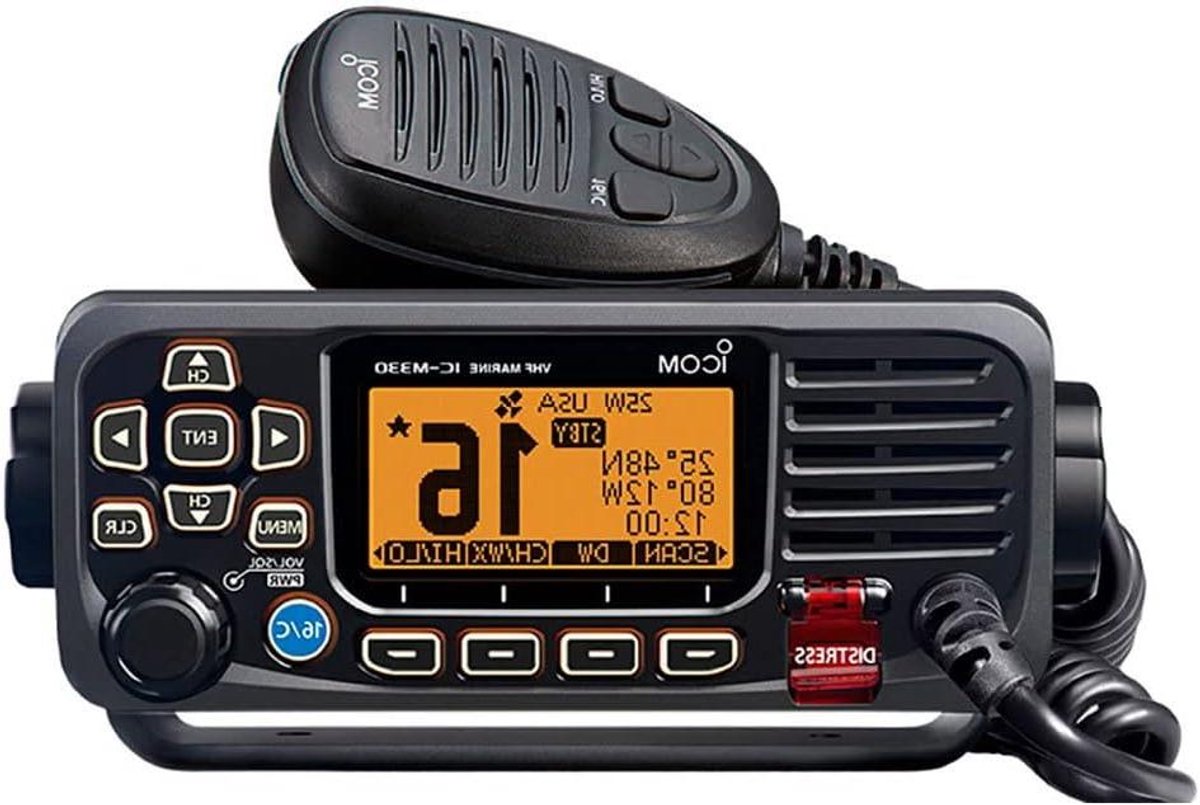 Compacte Maritieme Radio - Waterdichte Communicatie - Veilige Vaart - Ingebouwde GPS - 6.2 Inch - Zwart