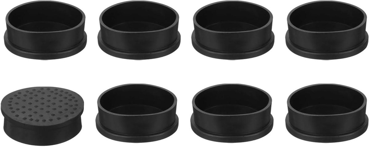 Stoelpootdoppen - Meubelbeschermers - Vloer Beschermen - Antislip PVC - 8 stuks 53 mm - Zwart