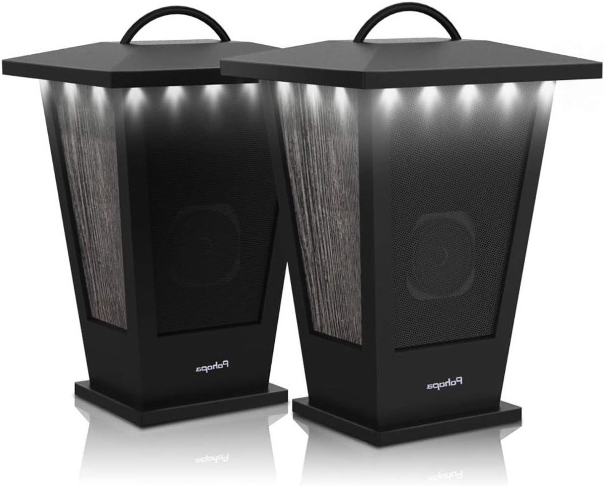 Draadloze Speakers - Stereo Geluid - Buiten Luisteren - Waterbestendig Ontwerp - 20 Watt - Zwart