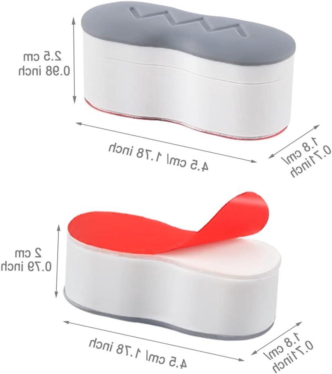Bidet Toiletstoelbumpers - WC Stoel Buffer - Toilet Verbeteren - Verstelbare Hoogte - 14 stuks - Grijs