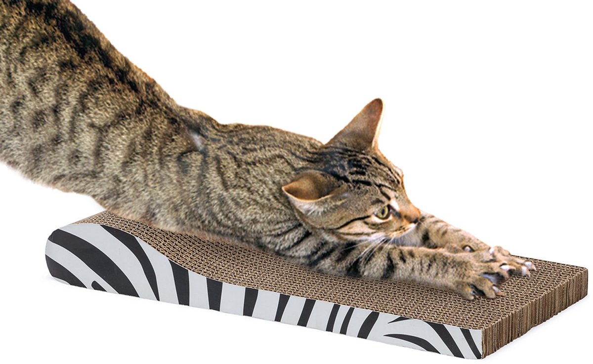 Kartonnen krabplank Zebra 43,5 x 21,5 x 6 cm