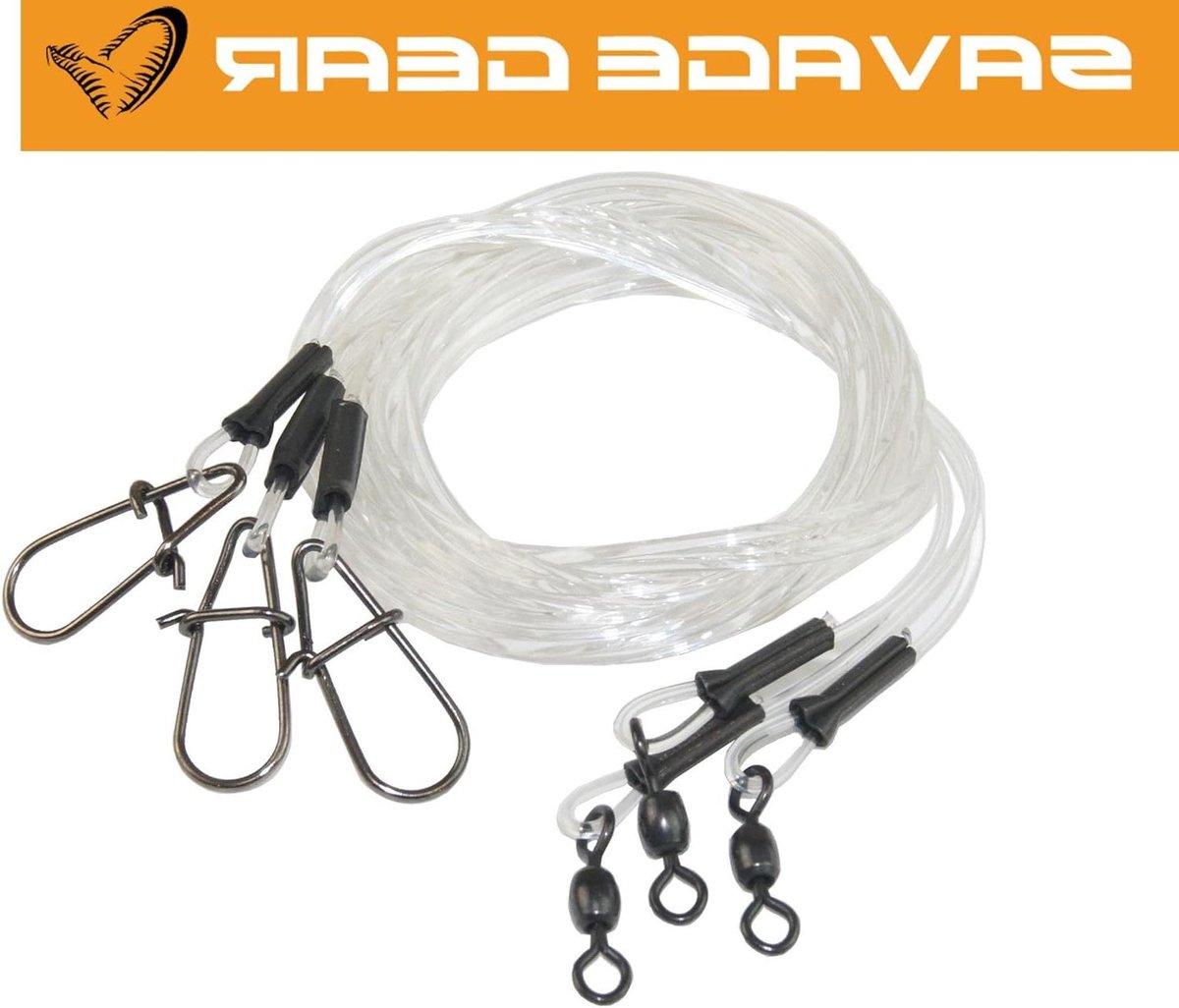 Roofvis Leaders - Monofilament Leaders - Spinvissen Roofvis - Hoge Trekkracht - 50 cm 20 kg - Transparant