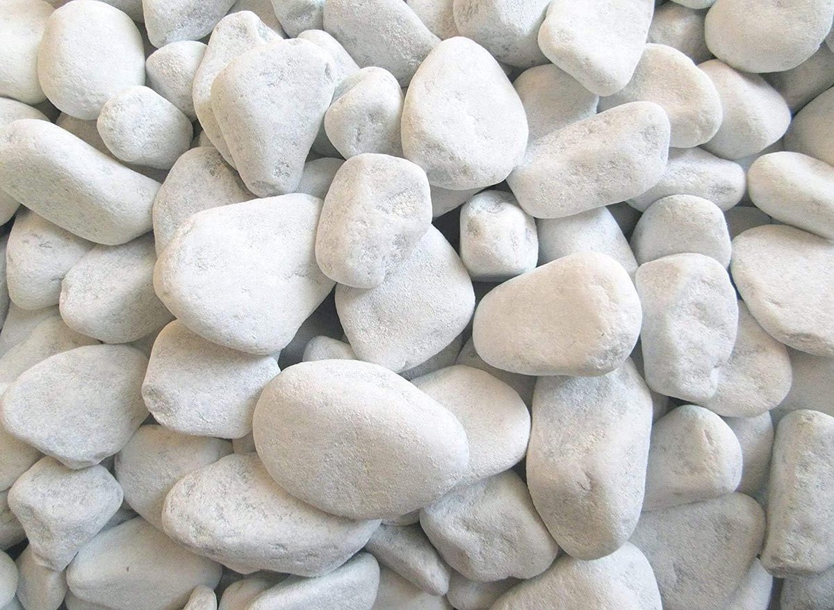 Marmergrind Carrara - Siergrind decoratie - Tuin decoreren - Zuiver wit - 25-40 mm - Wit