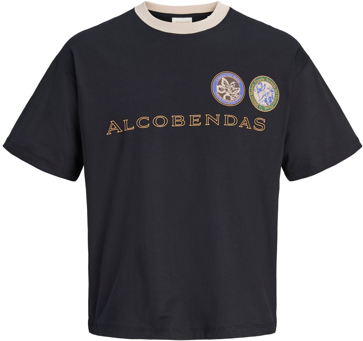 JACK&JONES - JORATOCHA RINGER TEE SS CREW NECK - Heren - T-shirts