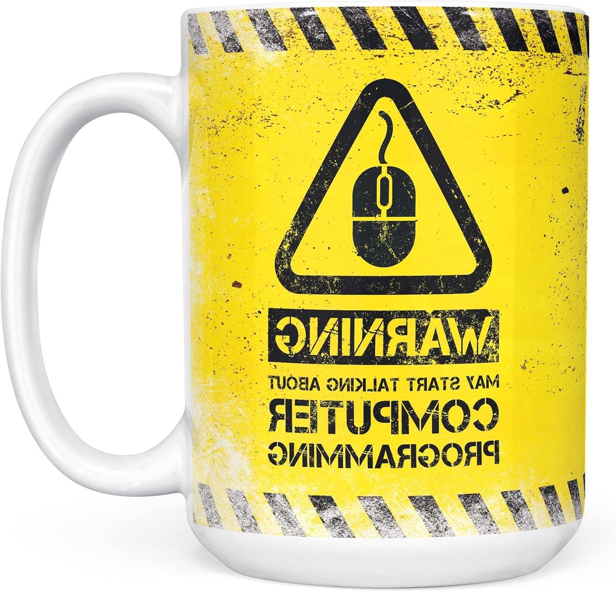 Grappige Mok - Koffiemok Beker - Cadeau Geven - Uniek Computerprogramma Design - 15oz - Wit