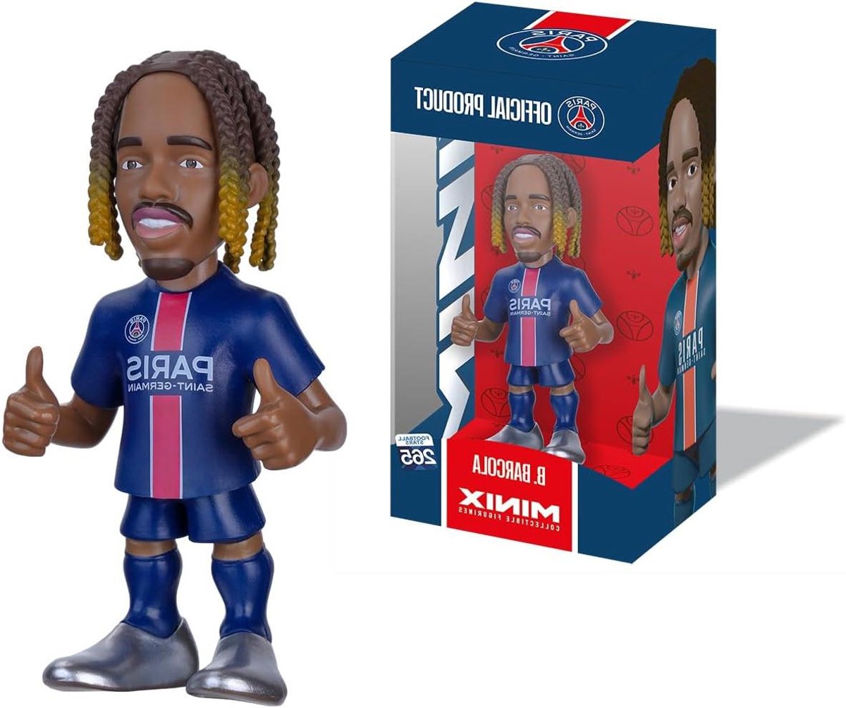 Voetbal Sterren Figuur - Verzamelbeeldje Fanartikel - Verzamelen - Officiële Licentie - 12 cm - Blauw en Rood
