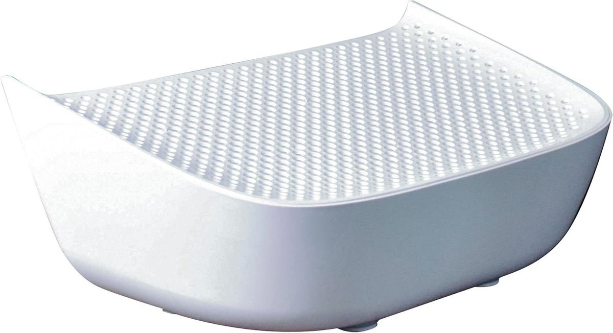Kattenbak Oprijplaat - Kattenhelling Trap - Gemakkelijke Toegang - Vangt Kattenbakvulling - 65 cm - Wit