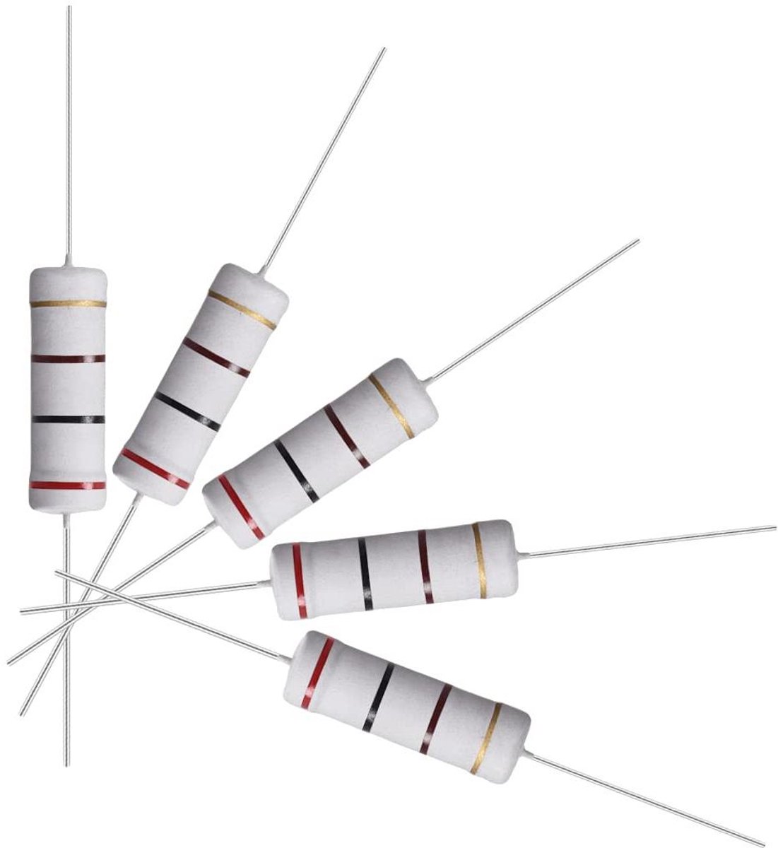 Metaaloxide Weerstanden - Film Weerstanden - Elektronische Circuits - Hoge Vermogensweerstand - 5 Watt 56 Ohm - Groen