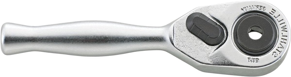 Fijne Ratel - Dopsleutelratel - Reparaties Uitvoeren - Fijne Tandsteek - 1/4 inch - Zilverkleurig