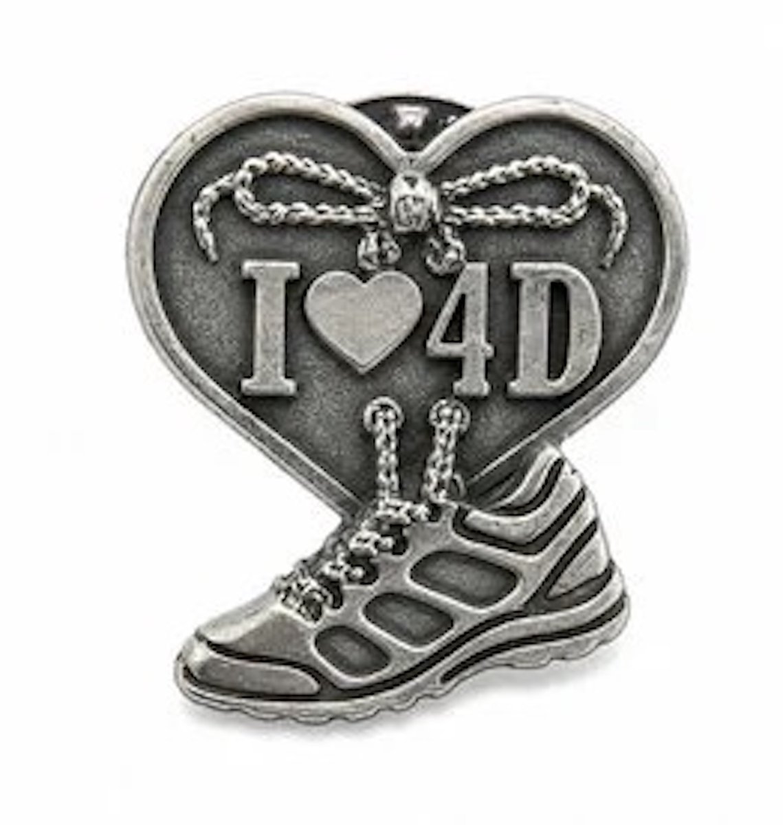 Pin / speld 4Daagse Nijmegen - I love 4D - tin - Vierdaagse