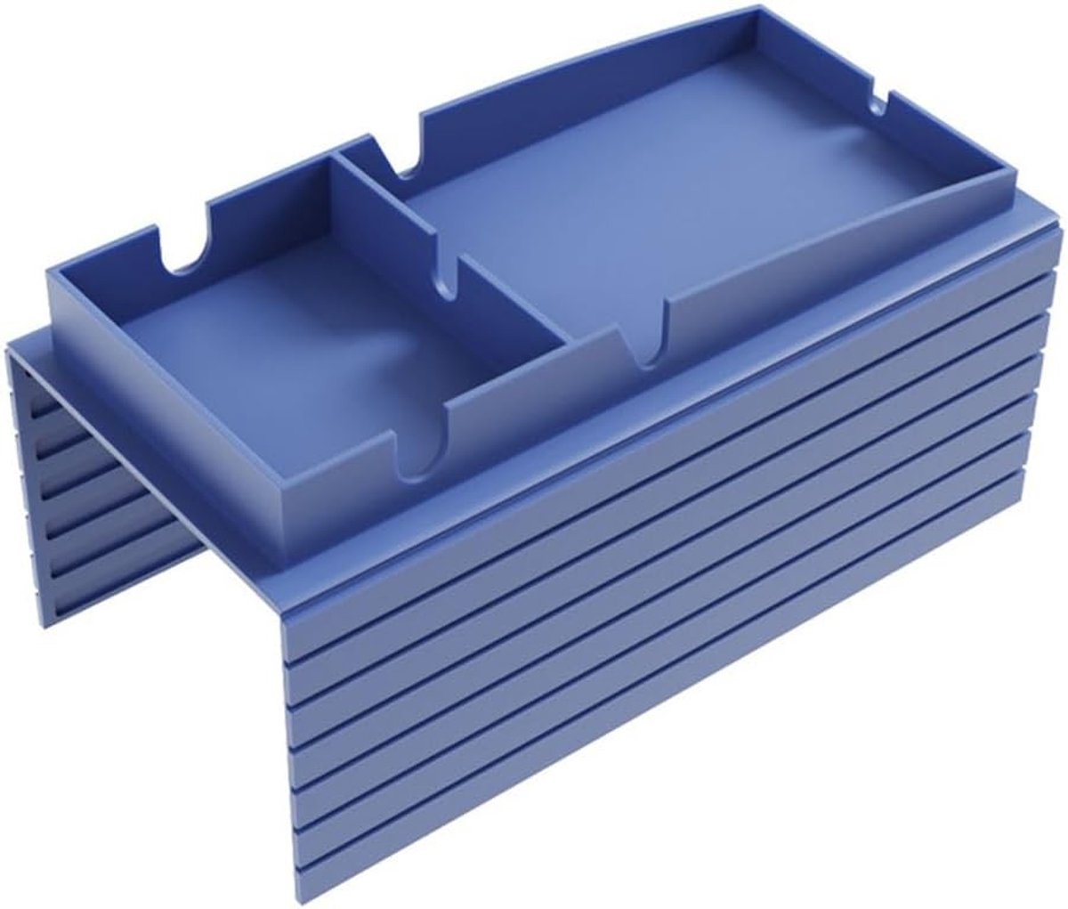 Praktische Organizer voor de Armleuning van de Bank met Drinkhouder en Opbergruimte voor Afstandsbediening en Telefoon (Blauw)
