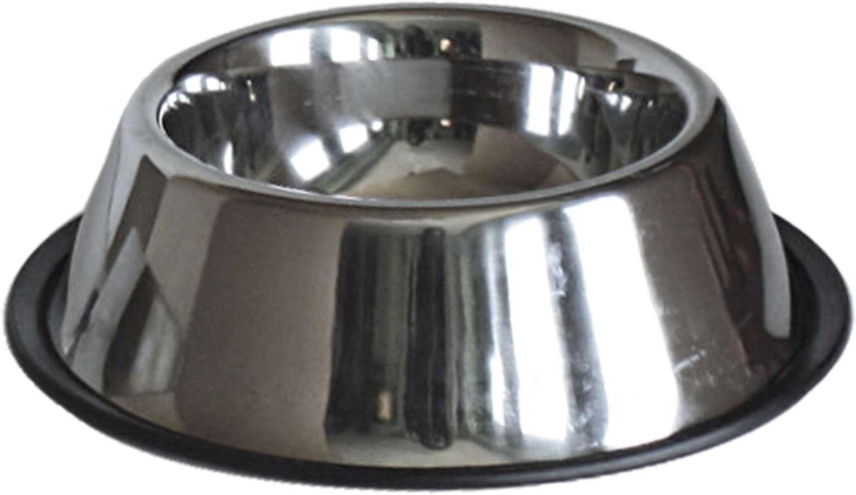 Voederbak Hond - Voerbak Kat - Huisdier Voeden - Antislip Bodem - 17 cm Breed - Grijs