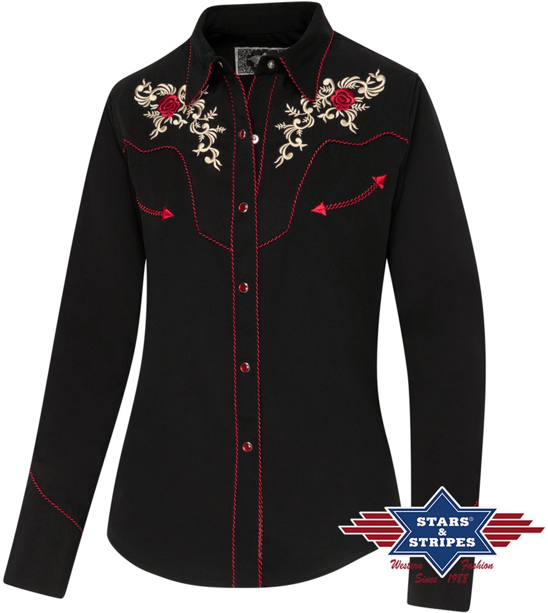 Stars & Stripes - Western Blouse - Sharon - M