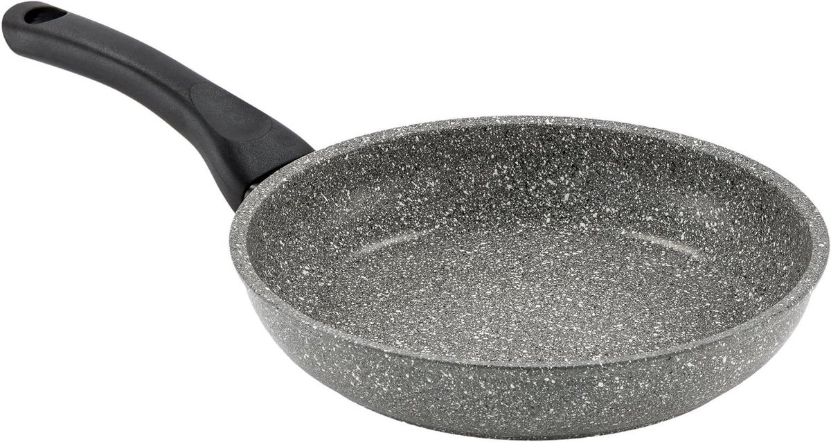Koekenpan met antiaanbaklaag Dagelijks koken Steenlook design Ø 20 cm Grijs