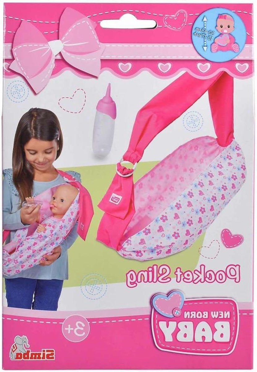 Draagzak Poppen - Poppenaccessoires Kinderen - Poppen Verzorgen - Verstelbare Banden - 38-43 cm - Multicolor