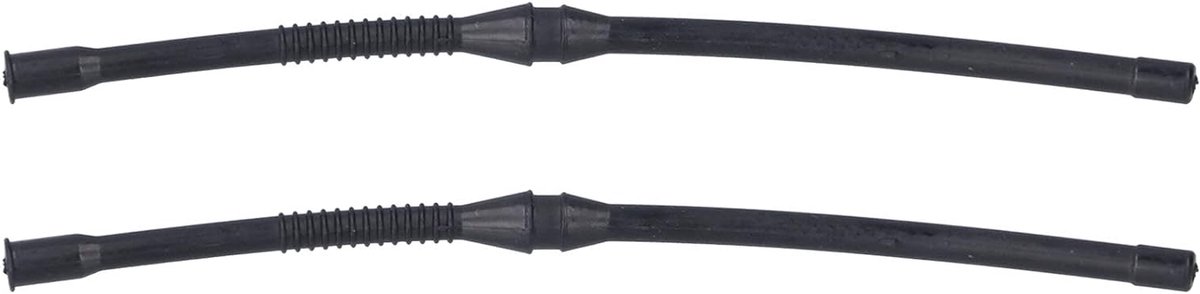 Brandstofslang Kettingzaag - Benzineslang Brandstofleiding - Onderhoud Tuinmachines - Hoge Kwaliteit Rubber - 2 stuks 17.5 cm - Zwart