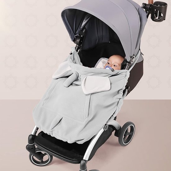 Warme Babydraagzak Winterhoes & Cape - Winddicht en Universeel voor Draagzak en Kinderwagen — afbeelding 2