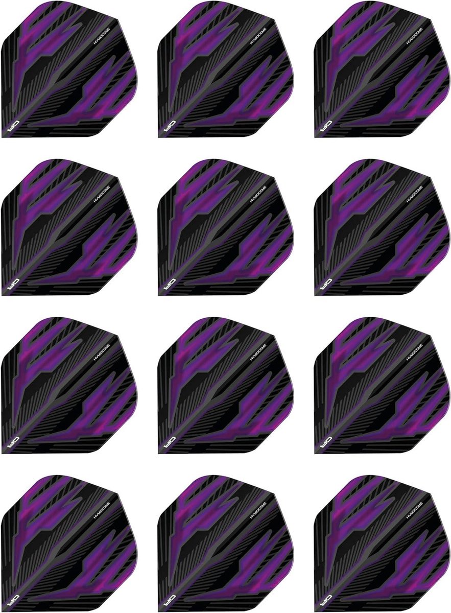Dart Flights - Vliegers - Darts Spelen - Extra Dik - 4 Sets - Zwart Paars