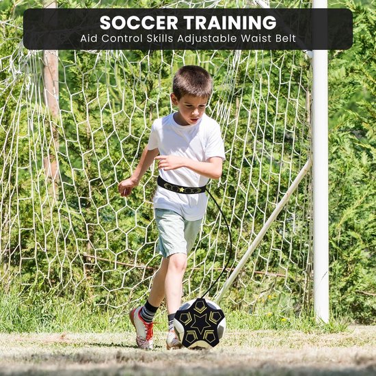 Voetbal Trainingshulp voor Solo Oefenen - Verstelbaar voor Ballen Maat 3, 4 & 5 van Merkloos — afbeelding 2