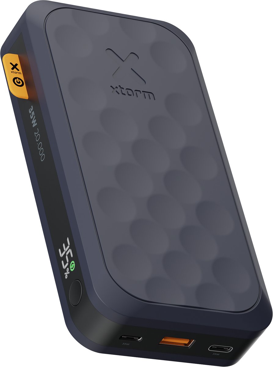 Xtorm Fuel Series 5 Powerbank 20000 mah - 35W snellader - Quick Charge - Geschikt voor Iphone/Samsung/meer - Blauw