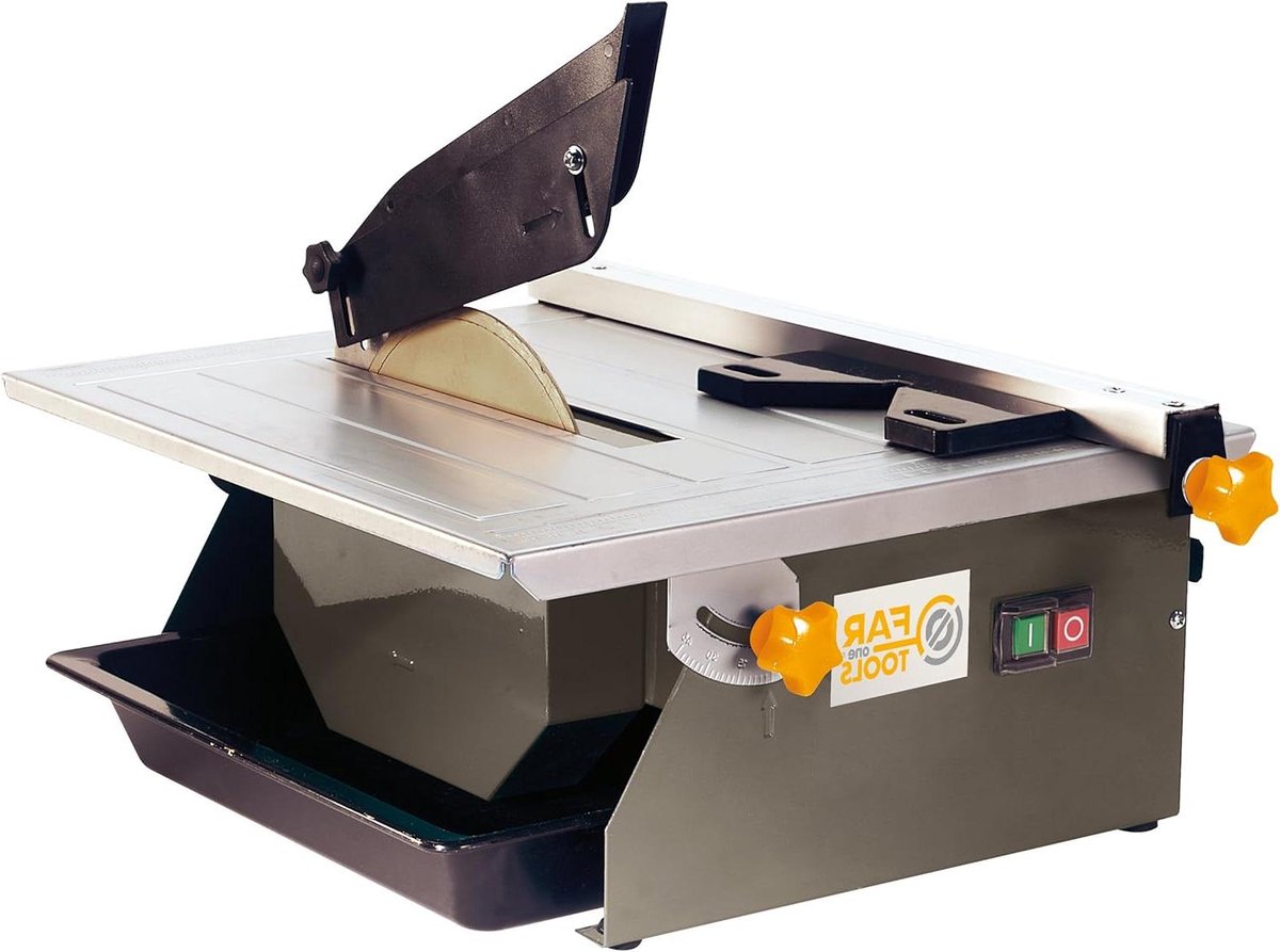Elektrische Tegelsnijder - Tegelsnijmachine - Nauwkeurig Tegelwerk - Waterkoeling Systeem - 180 mm Schijf - Beige