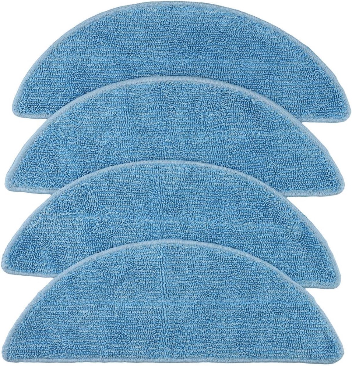 Geschikt voor Ecovacs N79/N79S/DN620/500, 4 stuks vervangende dweilhoezen, wasbaar, herbruikbare microvezeldweilen (4 stuks)-Stijl 1