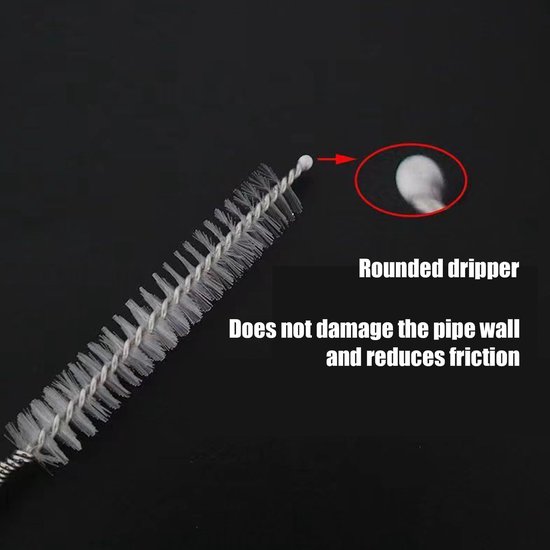 Afvoerreinigingsborstel Antislip Ac Vent Cleaning Tool Flexibele Baggeren Tool Draagbare Huishoudelijke Gadgets Lange Pijp Reinigers Afvoerborstel Spiraal Pijp Cleaner Waterslang Cleaner afvoer — afbeelding 4