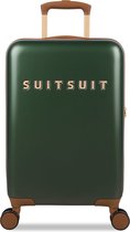 SUITSUIT Fab Seventies Classic - Handbagage koffer met 4 wielen - 55 cm - 33L - Donkergroen