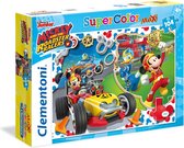Puzzle Clementoni - 104 pièces Maxi Mickey Roadster Racers