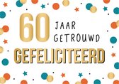 Kaart - Daisy - 60 jaar getrouwd gefeliciteerd - DSY027