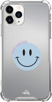 xoxo Wildhearts case voor iPhone 12 Pro Max - Smiley Blue - xoxo Wildhearts Mirror Cases