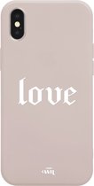 iPhone XS Max - Love Beige - iPhone Short Quotes Case