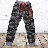 Joggingbroek camouflage grijs -s&C-122/128-Joggingbroeken