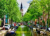 Boten in Amsterdams Kanaal - Lastige Puzzel 500 stukjes |Amsterdam - Nederland