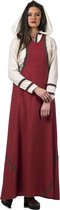 Limit - Middeleeuwen & Renaissance Kostuum - Middeleeuwse Markt Koopvrouw Geertruida Kostuum - rood - Maat 38 - Carnavalskleding - Verkleedkleding