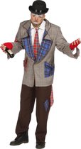 Wilbers - Clown & Nar Kostuum - Clown Landloper Sjofele Dorus - Man - bruin - Maat 56 - Carnavalskleding - Verkleedkleding