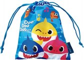 gymtas Baby Shark junior 26,5 x 21,5 cm polyester